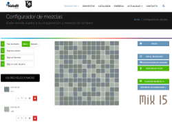 Configurador de mezclas para mosaicos