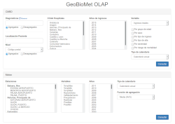 Sistema OLAP para datos de salud y medio ambiente